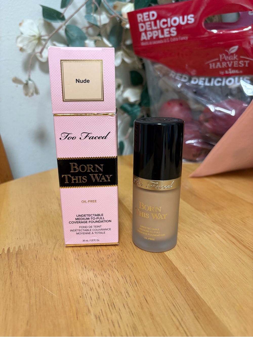 Too Faced Born This Way Foundation in NUDE,full Sz 1oz, ORIGINAL, BNIB,AUTHENTIC